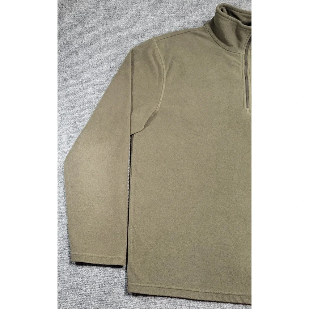 The North Face Men's Glacier Fleece 1/4 Zip Jacket Green Sweater Size Medium